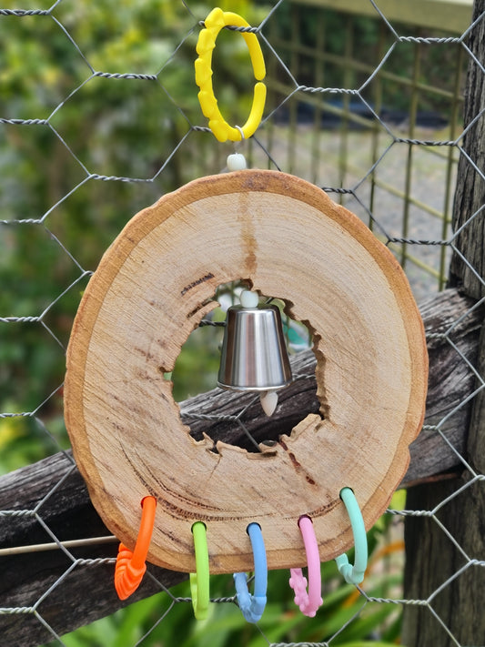 Spotted Gum Candy Ring Rainbow Shredder Bell Toy