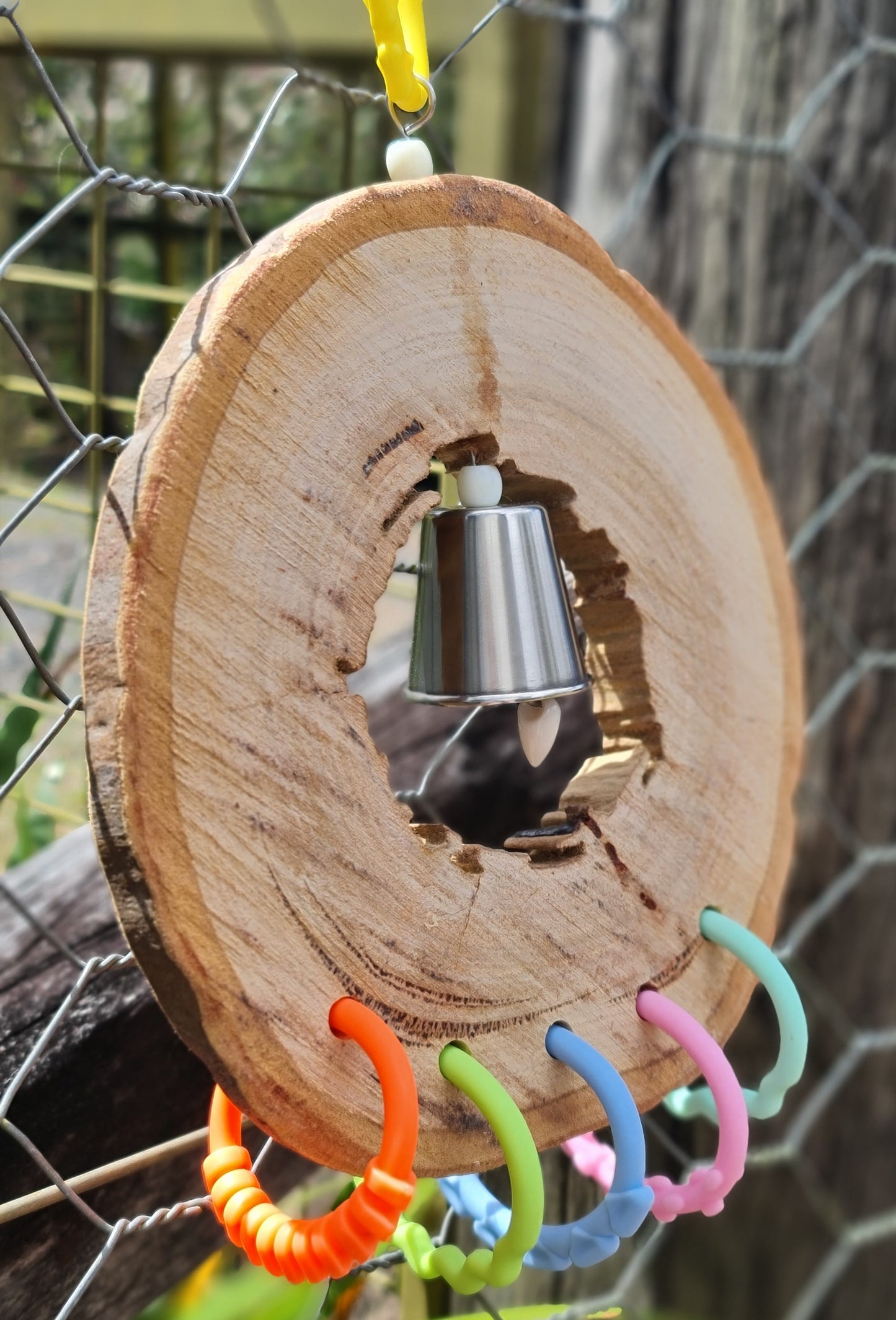 Spotted Gum Candy Ring Rainbow Shredder Bell Toy