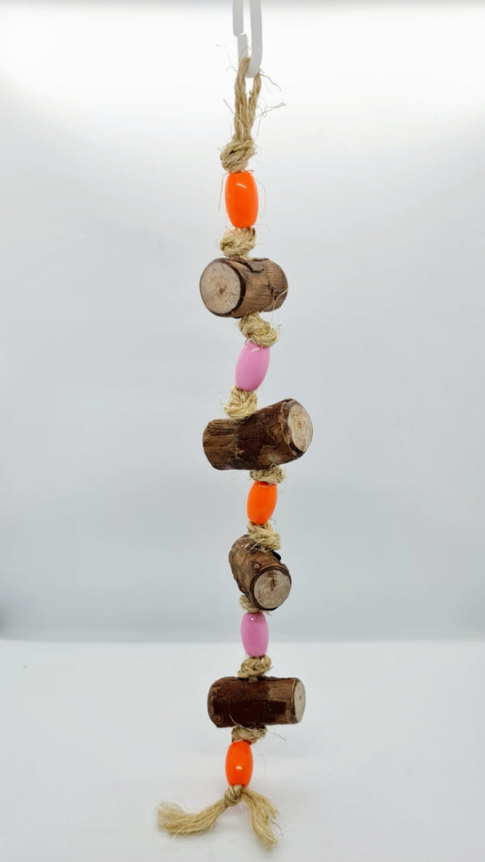 Sisal Rope Beaded Log-a-Lot Timber Toy