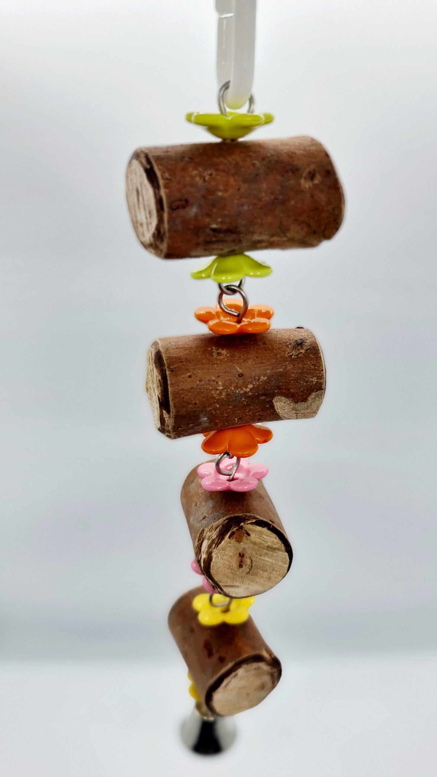 Colourful Flowers & Timber Bell Toy