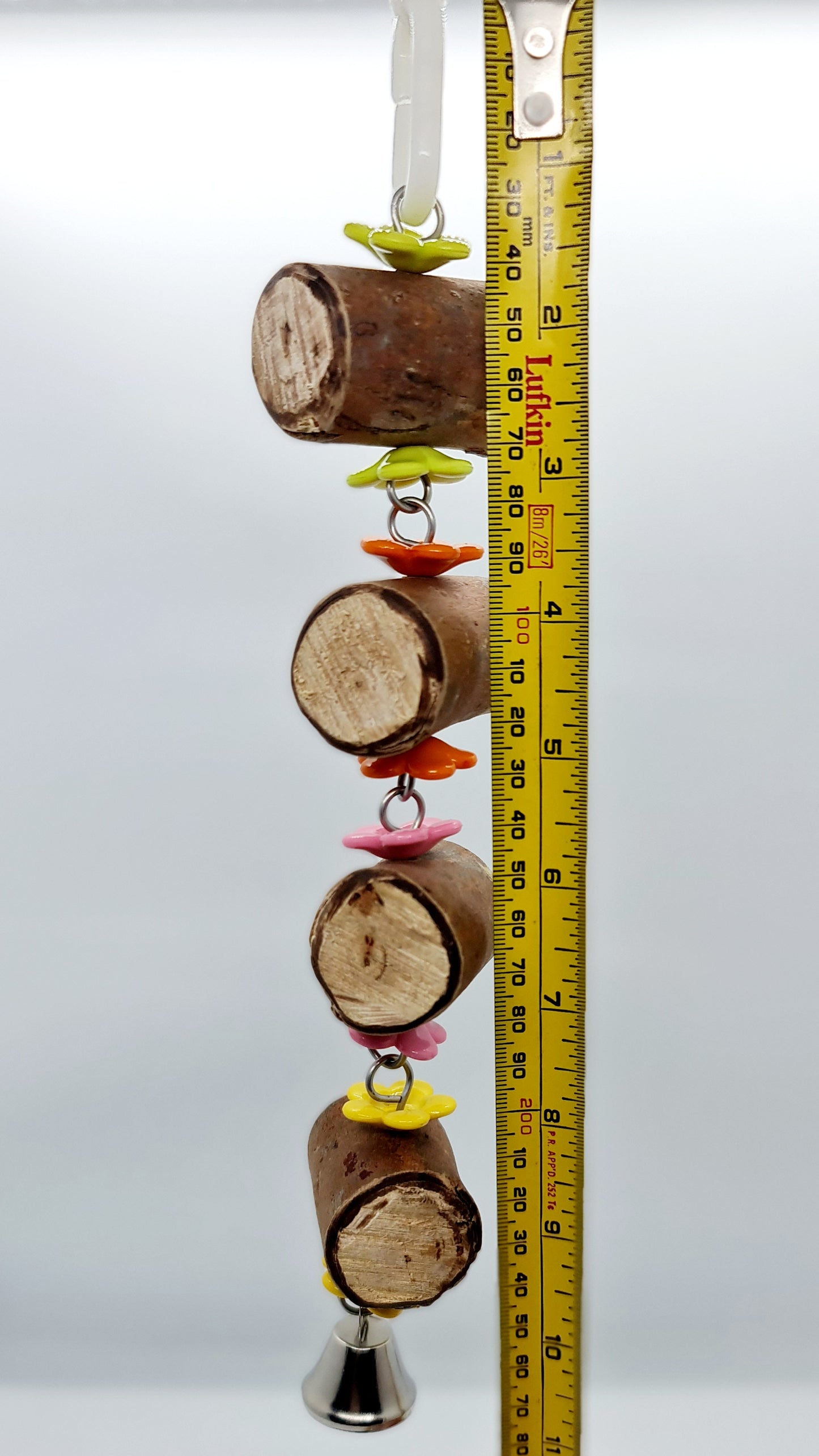 Colourful Flowers & Timber Bell Toy