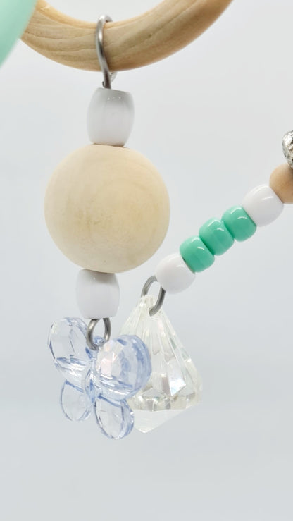Ombre Mint & Rings Spiral Toy