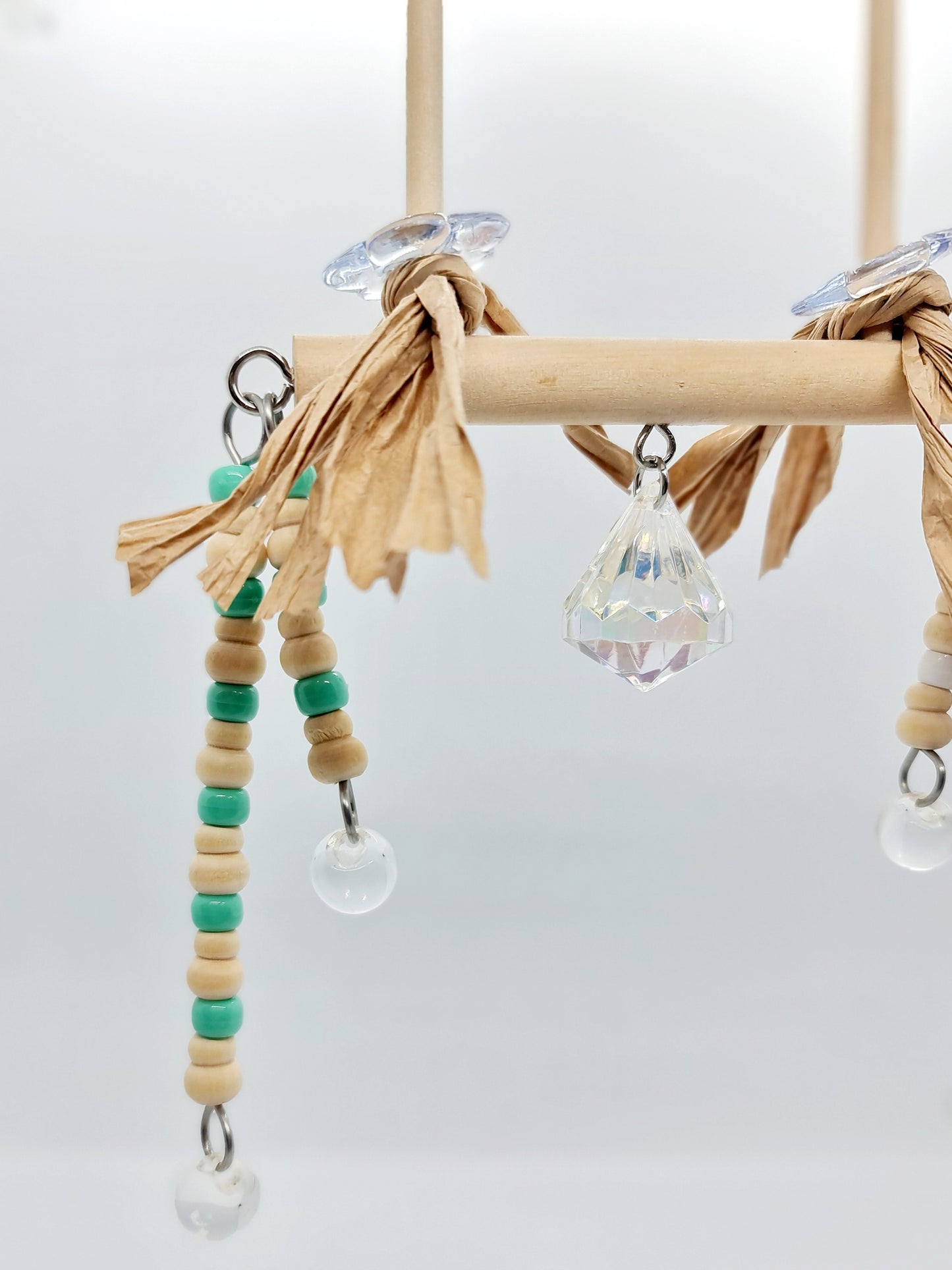 Ombre Mint & White Wood Swing