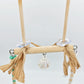 Ombre Mint & White Wood Swing