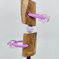 Purple Timber Rings & Pacifier Toy