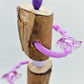 Purple Timber Rings & Pacifier Toy