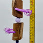 Purple Timber Rings & Pacifier Toy