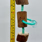 Turquoise Timber Rings & Pacifier Toy