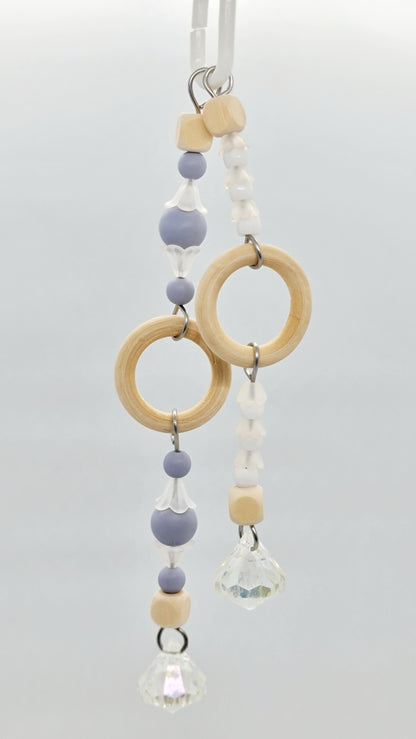 Ombre Grey & White Double Strand Toy