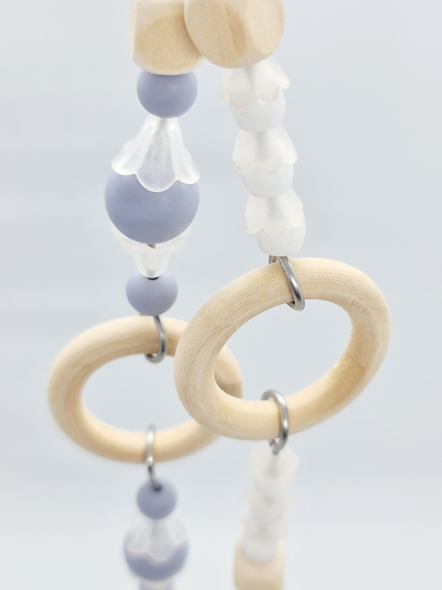 Ombre Grey & White Double Strand Toy