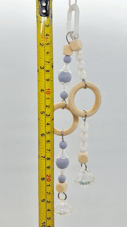 Ombre Grey & White Double Strand Toy