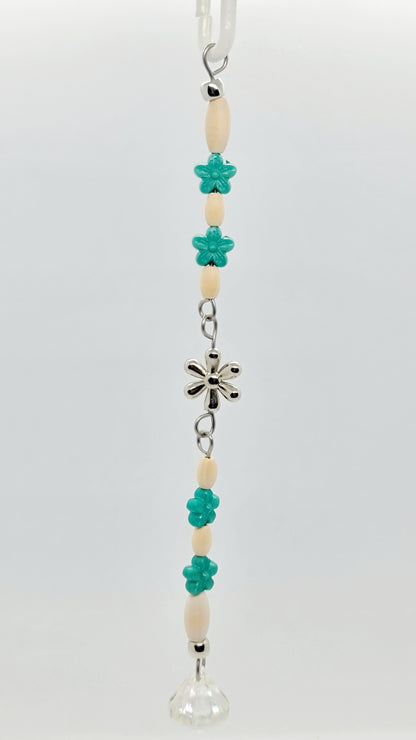 Flowers Turquoise & Silver Jointed Toy