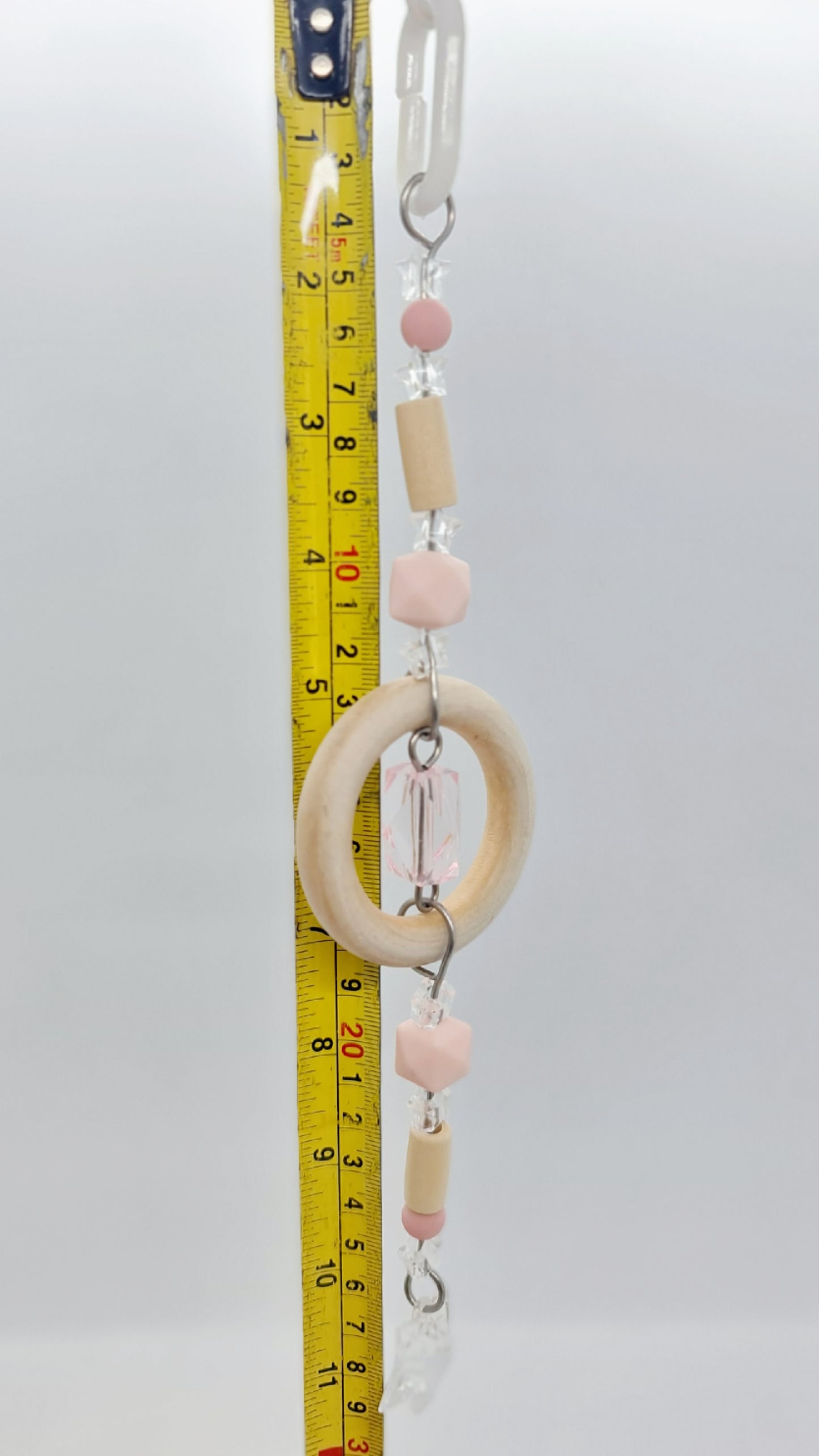 Crystally Stars Pink & Timber Ring Toy