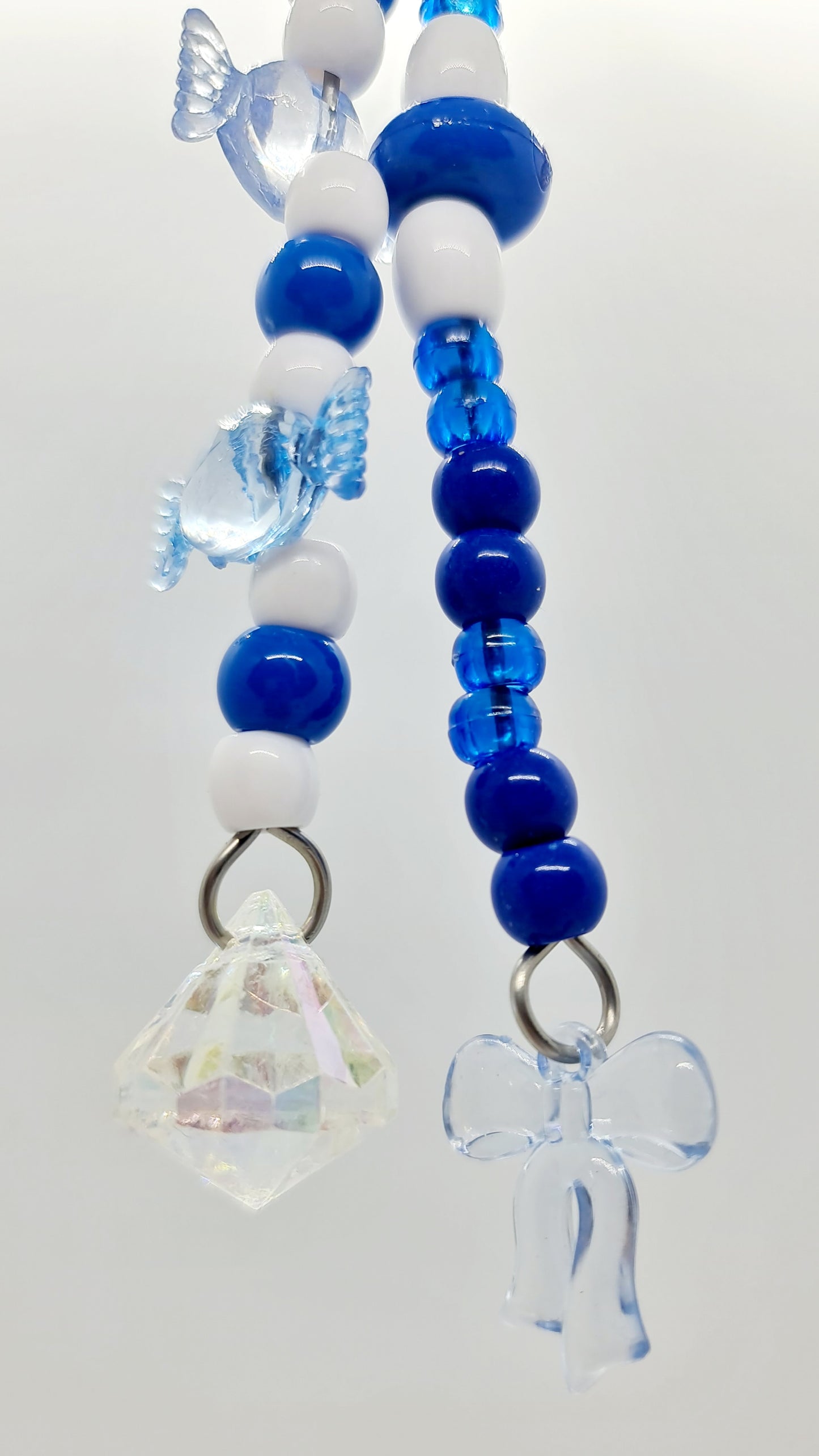 Crystally Lollies Blue/White Double Stranded Toy