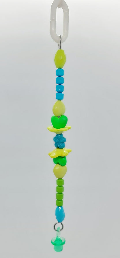 Blue/Green Fluoro Hearts & Flowers Toy