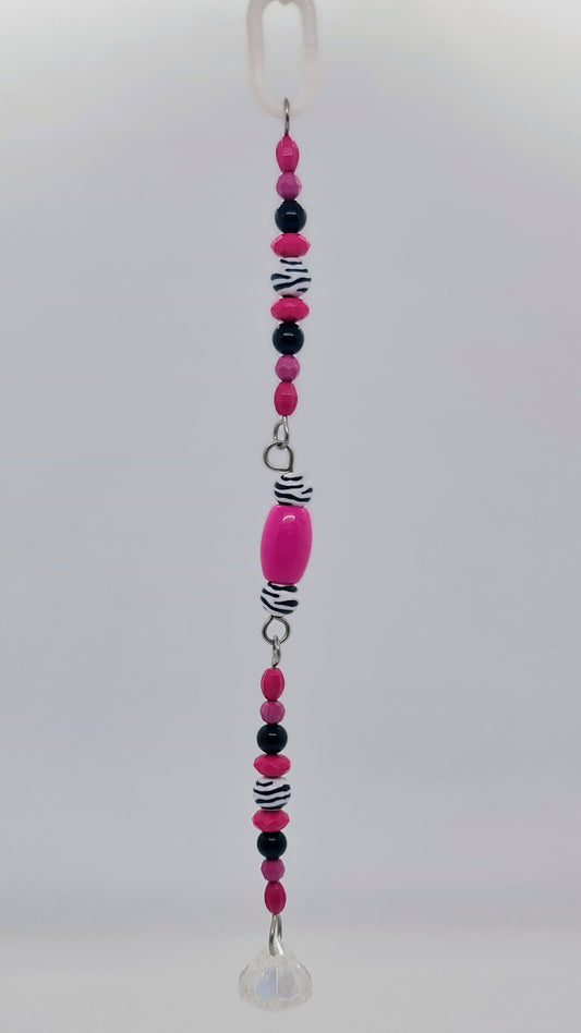 Hot Pink & Zebra Stripes Jointed Toy