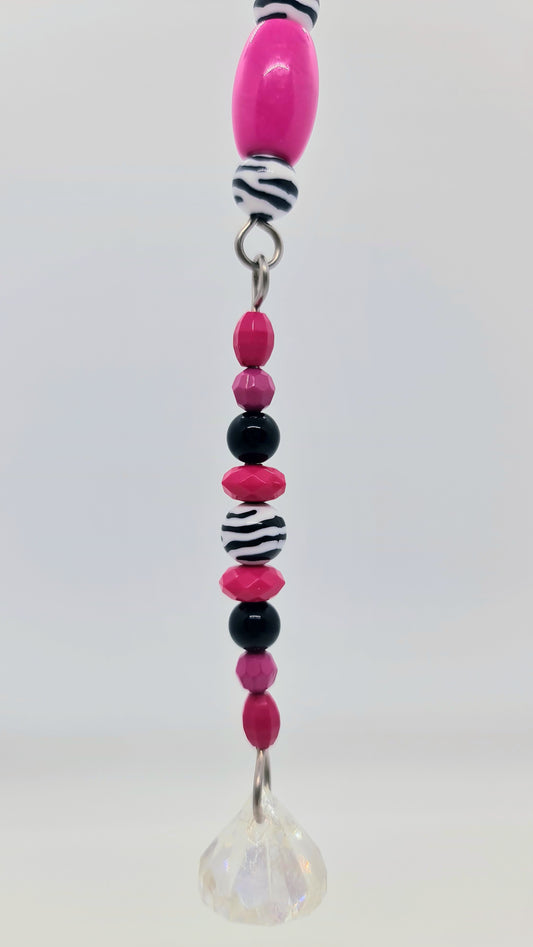 Hot Pink & Zebra Stripes Jointed Toy