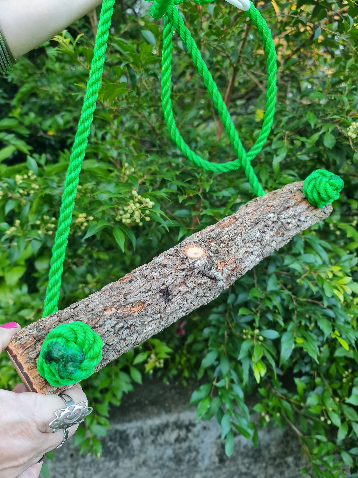 Large Green Rope Casuarina Chicken Swing