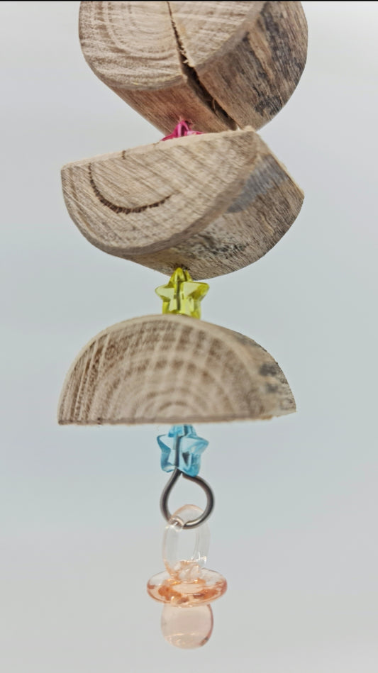 Rainbow Stars Natural Timber Toy