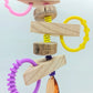Timber Shapes & Links Chain Toy