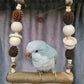 Spotted Gum Single 45cm x 2.5cm Bolt On Perch & Swing Set