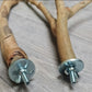 Spotted Gum Fork & Single Perch 45cm x 2/2.5/3cm Bolt On Perches